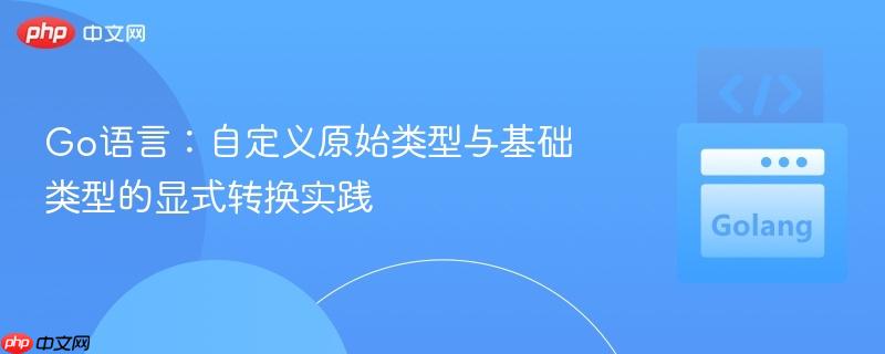 Go语言:自定义原始类型与基础类型的显式转换实践
