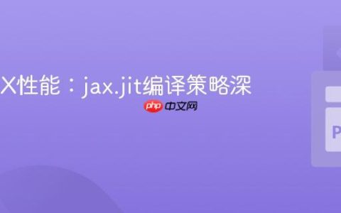 优化JAX性能：jax.jit编译策略深度解析