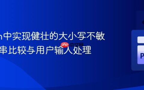 Python中实现健壮的大小写不敏感字符串比较与用户输入处理