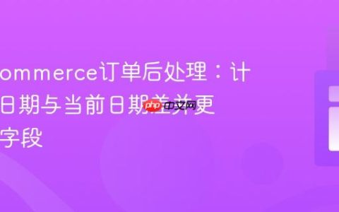 WooCommerce订单后处理：计算订单日期与当前日期差并更新ACF字段