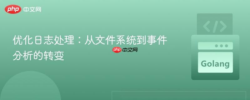 优化日志处理:从文件系统到事件分析的转变