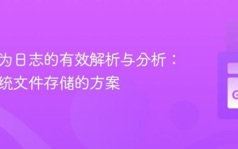 用户行为日志的有效解析与分析：超越传统文件存储的方案