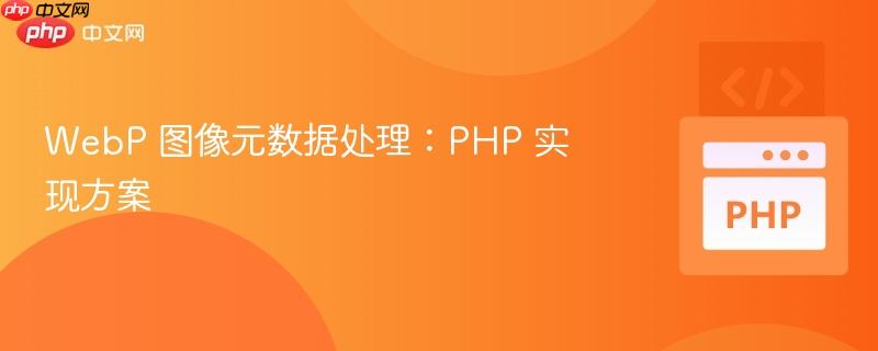 webp 图像元数据处理:php 实现方案
