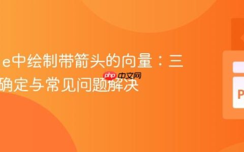 Pygame中绘制带箭头的向量：三点坐标确定与常见问题解决
