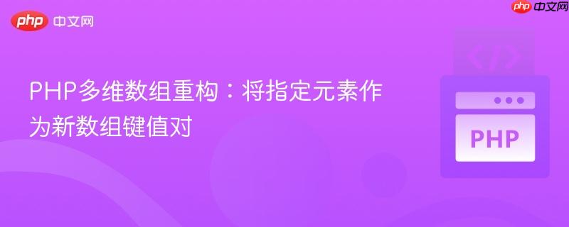 PHP多维数组重构:将指定元素作为新数组键值对
