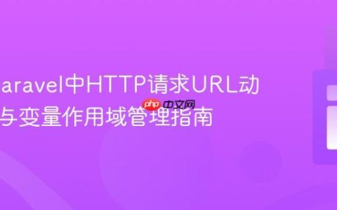 PHP/Laravel中HTTP请求URL动态拼接与变量作用域管理指南