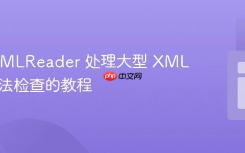 PHP XMLReader 处理大型 XML 文件语法检查的教程