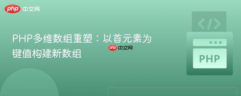 php多维数组重塑:以首元素为键值构建新数组