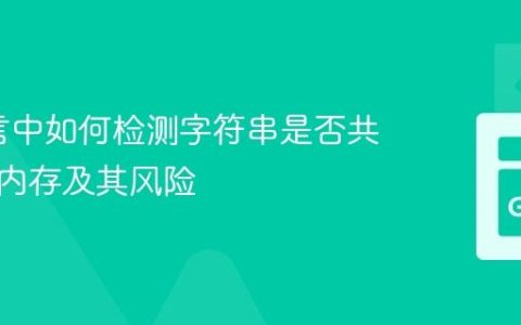 Go语言中如何检测字符串是否共享底层内存及其风险