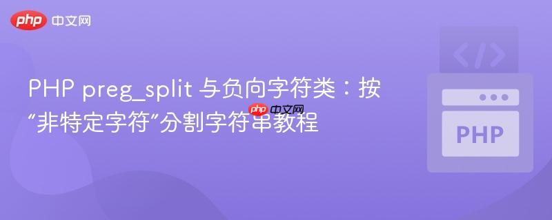 PHP preg_split 与负向字符类:按“非特定字符”分割字符串教程