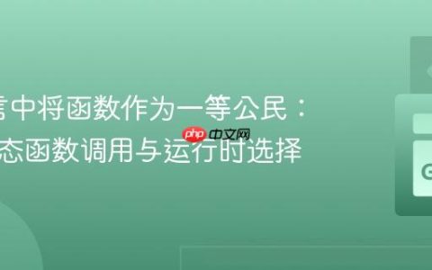 Go语言中将函数作为一等公民：实现动态函数调用与运行时选择