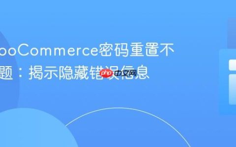 解决WooCommerce密码重置不生效问题：揭示隐藏错误信息