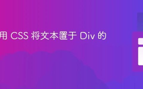 如何使用 CSS 将文本置于 Div 的左上角