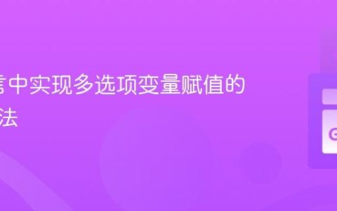 Go语言中实现多选项变量赋值的惯用方法