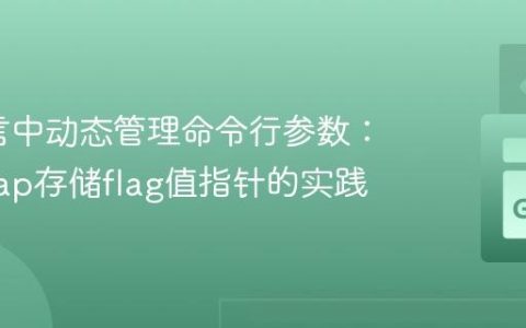 Go语言中动态管理命令行参数：使用map存储flag值指针的实践