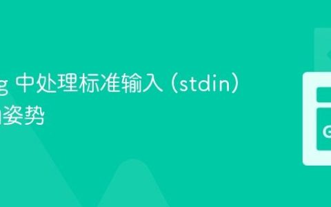 Golang 中处理标准输入 (stdin) 的正确姿势