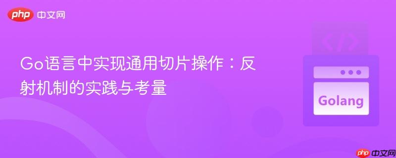 Go语言中实现通用切片操作:反射机制的实践与考量