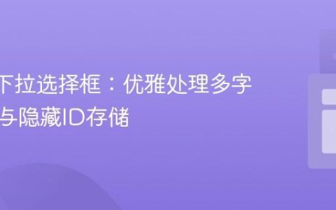 React下拉选择框：优雅处理多字段显示与隐藏ID存储