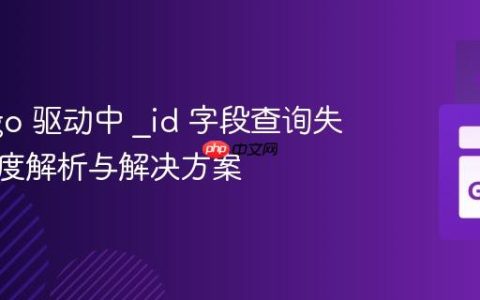 Go mgo 驱动中 _id 字段查询失败的深度解析与解决方案