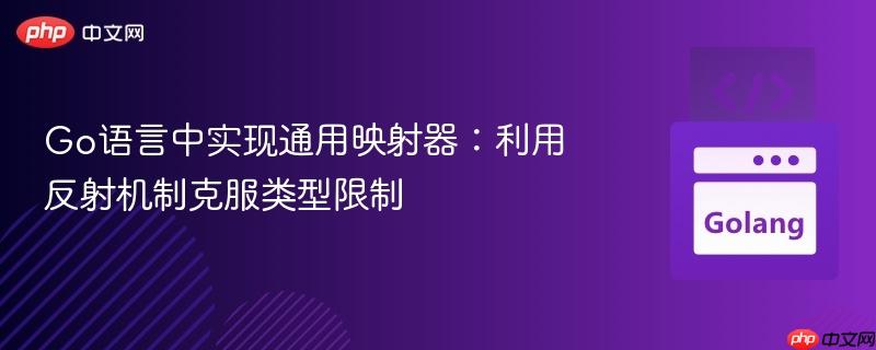 Go语言中实现通用映射器:利用反射机制克服类型限制
