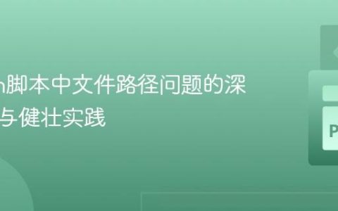 Python脚本中文件路径问题的深度解析与健壮实践