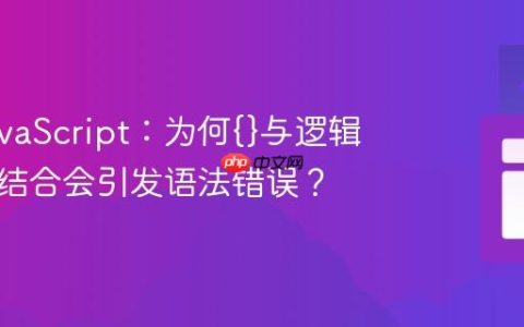 揭秘JavaScript：为何{}与逻辑运算符结合会引发语法错误？