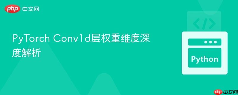 pytorch conv1d层权重维度深度解析