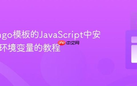 在Django模板的JavaScript中安全访问环境变量的教程