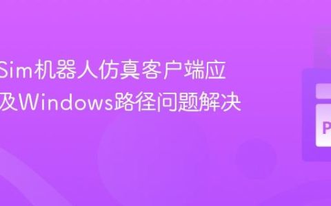 Swift-Sim机器人仿真客户端应用错误及Windows路径问题解决方案