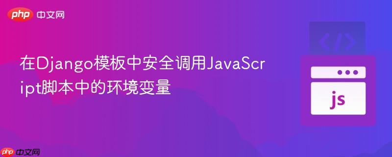 在Django模板中安全调用JavaScript脚本中的环境变量
