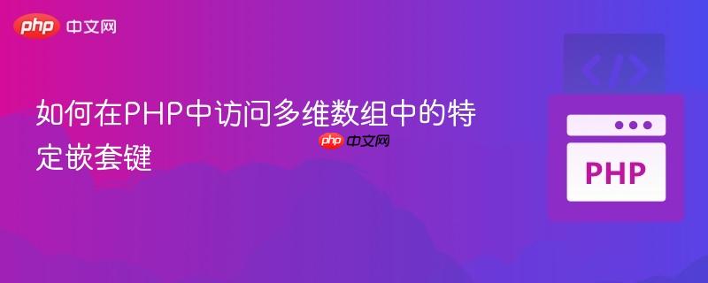 如何在PHP中访问多维数组中的特定嵌套键