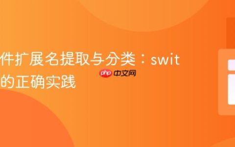 PHP文件扩展名提取与分类：switch语句的正确实践
