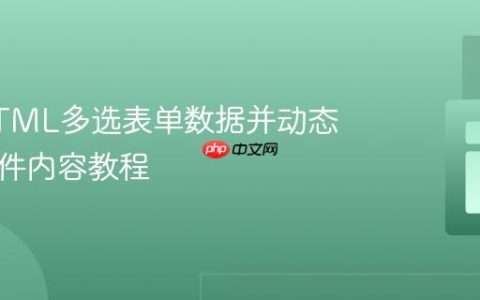 处理HTML多选表单数据并动态生成邮件内容教程