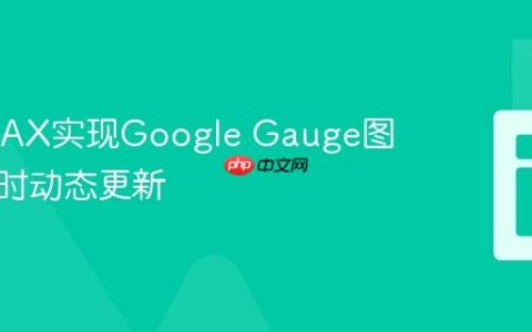 使用AJAX实现Google Gauge图表的实时动态更新