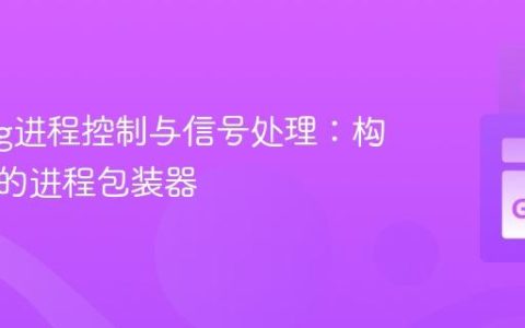 Golang进程控制与信号处理：构建健壮的进程包装器