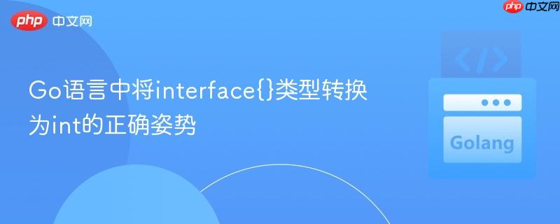 Go语言中将interface{}类型转换为int的正确姿势