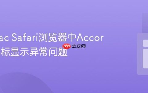 解决Mac Safari浏览器中Accordion图标显示异常问题