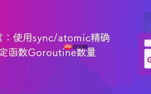 Go语言：使用sync/atomic精确统计特定函数Goroutine数量