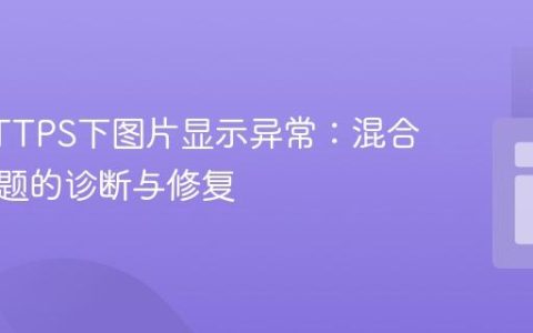解决HTTPS下图片显示异常：混合内容问题的诊断与修复
