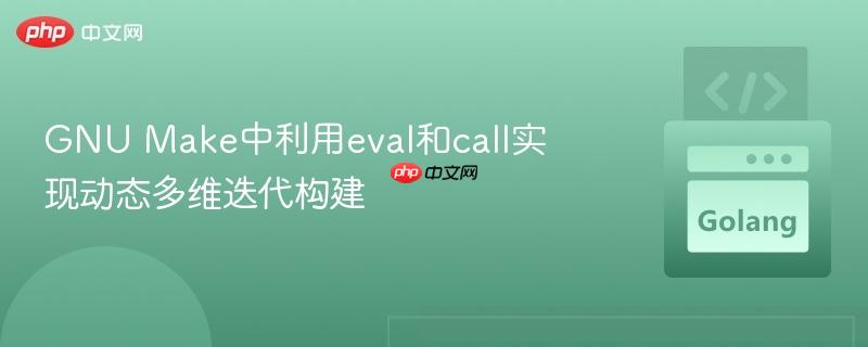 GNU Make中利用eval和call实现动态多维迭代构建