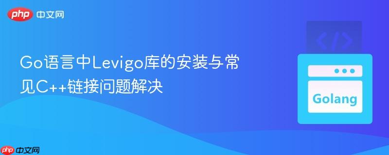 Go语言中Levigo库的安装与常见C++链接问题解决