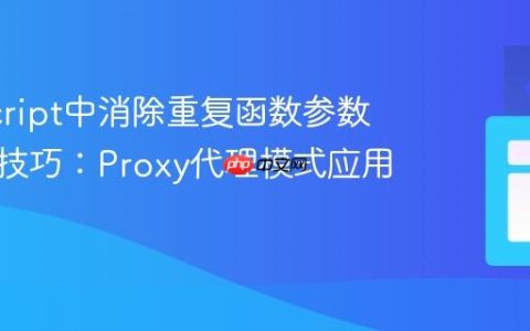 JavaScript中消除重复函数参数的进阶技巧：Proxy代理模式应用