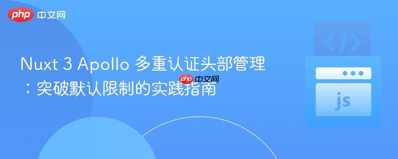 Nuxt 3 Apollo 多重认证头部管理:突破默认限制的实践指南
