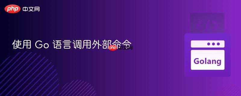 使用 go 语言调用外部命令