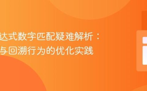正则表达式数字匹配疑难解析：字边界与回溯行为的优化实践