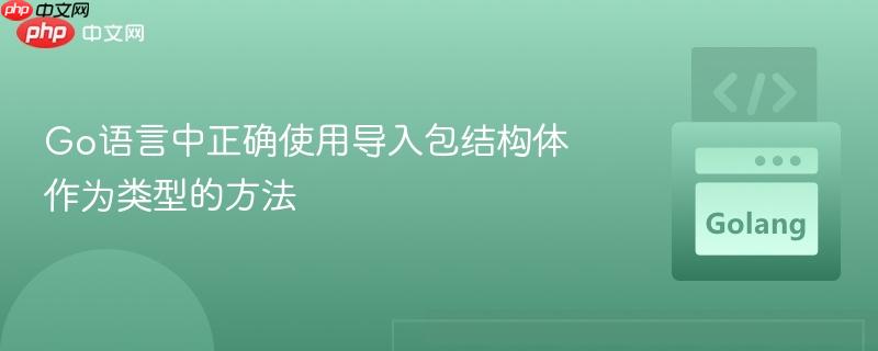 Go语言中正确使用导入包结构体作为类型的方法