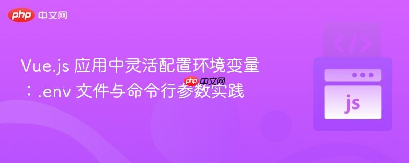 Vue.js 应用中灵活配置环境变量:.env 文件与命令行参数实践