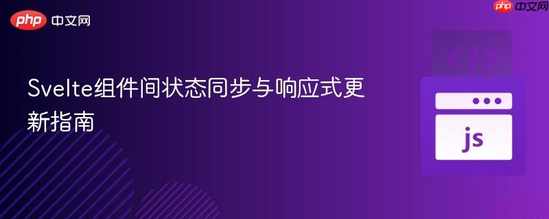 Svelte组件间状态同步与响应式更新指南
