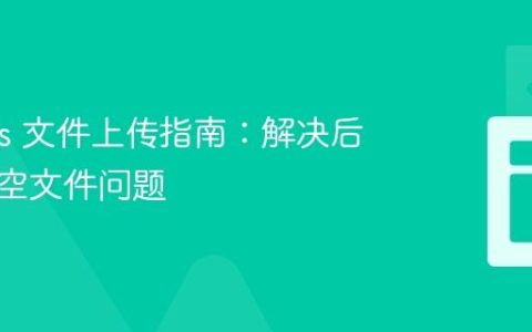 Solid.js 文件上传指南：解决后端接收空文件问题