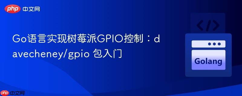 Go语言实现树莓派GPIO控制:davecheney/gpio 包入门
